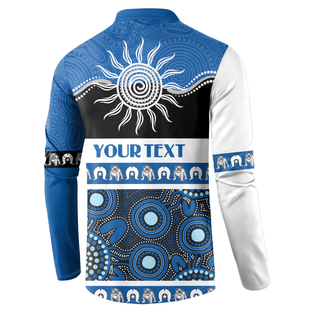 Bulldogs NAIDOC Week Personalised Button Sweatshirt Aboriginal Torres Strait Islanders Vibe