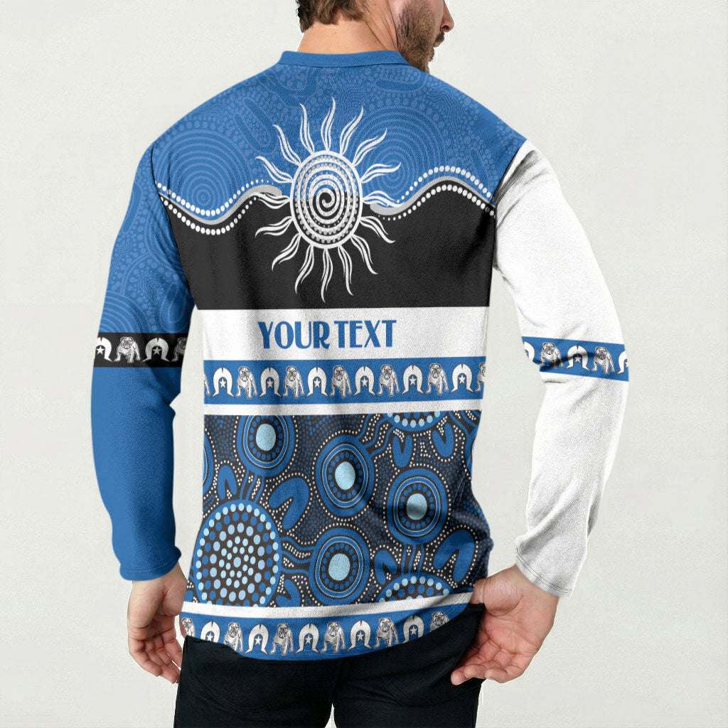 Bulldogs NAIDOC Week Personalised Button Sweatshirt Aboriginal Torres Strait Islanders Vibe