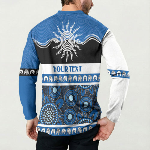 Bulldogs NAIDOC Week Personalised Button Sweatshirt Aboriginal Torres Strait Islanders Vibe