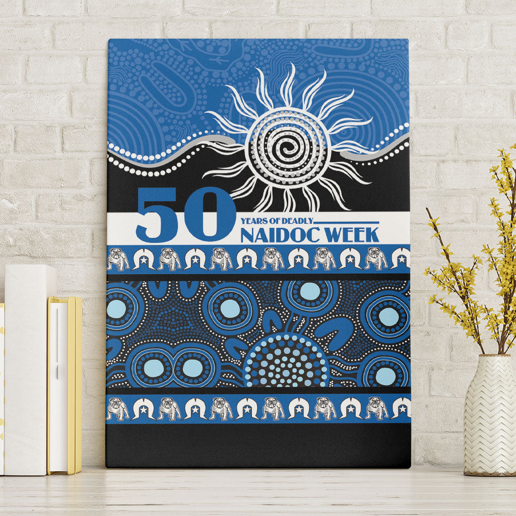 Bulldogs NAIDOC Week Canvas Wall Art Aboriginal Torres Strait Islanders Vibe