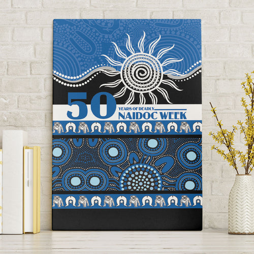 Bulldogs NAIDOC Week Canvas Wall Art Aboriginal Torres Strait Islanders Vibe
