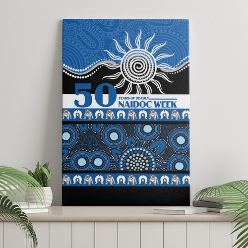 Bulldogs NAIDOC Week Canvas Wall Art Aboriginal Torres Strait Islanders Vibe
