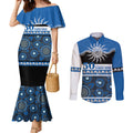 Bulldogs NAIDOC Week Personalised Couples Matching Mermaid Dress and Long Sleeve Button Shirt Aboriginal Torres Strait Islanders Vibe