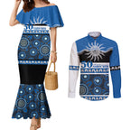 Bulldogs NAIDOC Week Personalised Couples Matching Mermaid Dress and Long Sleeve Button Shirt Aboriginal Torres Strait Islanders Vibe