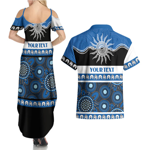 Bulldogs NAIDOC Week Personalised Couples Matching Summer Maxi Dress and Hawaiian Shirt Aboriginal Torres Strait Islanders Vibe