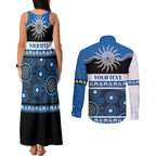 Bulldogs NAIDOC Week Personalised Couples Matching Tank Maxi Dress and Long Sleeve Button Shirt Aboriginal Torres Strait Islanders Vibe