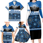 Bulldogs NAIDOC Week Personalised Family Matching Long Sleeve Bodycon Dress and Hawaiian Shirt Aboriginal Torres Strait Islanders Vibe