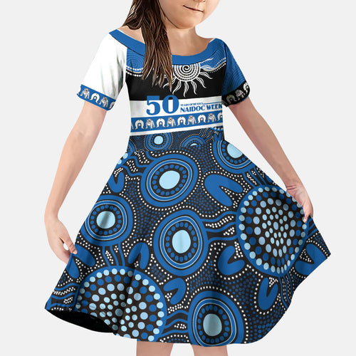 Bulldogs NAIDOC Week Personalised Family Matching Mermaid Dress and Hawaiian Shirt Aboriginal Torres Strait Islanders Vibe