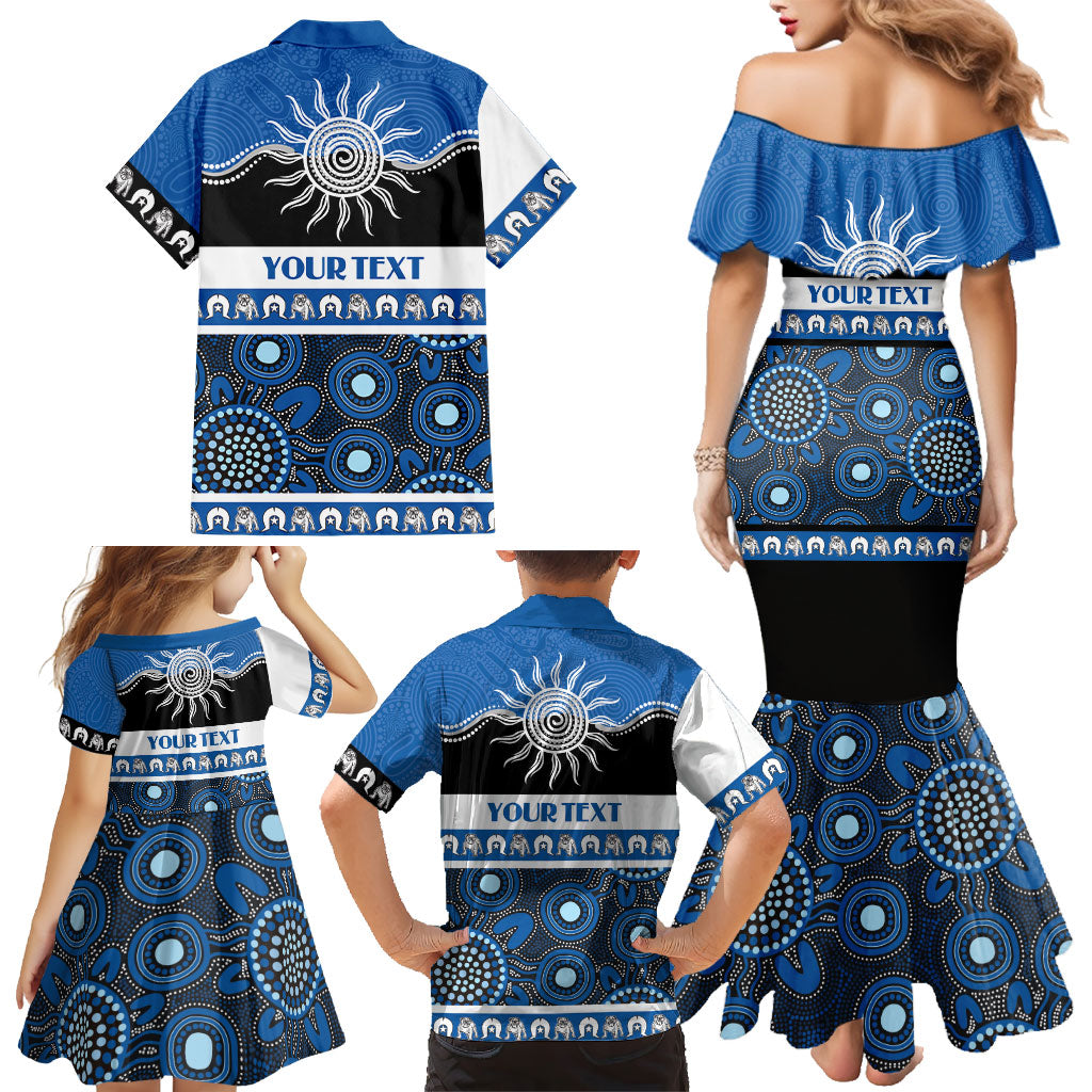 Bulldogs NAIDOC Week Personalised Family Matching Mermaid Dress and Hawaiian Shirt Aboriginal Torres Strait Islanders Vibe