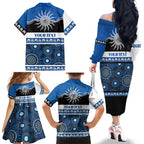 Bulldogs NAIDOC Week Personalised Family Matching Off The Shoulder Long Sleeve Dress and Hawaiian Shirt Aboriginal Torres Strait Islanders Vibe