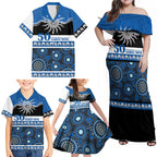 Bulldogs NAIDOC Week Personalised Family Matching Off Shoulder Maxi Dress and Hawaiian Shirt Aboriginal Torres Strait Islanders Vibe