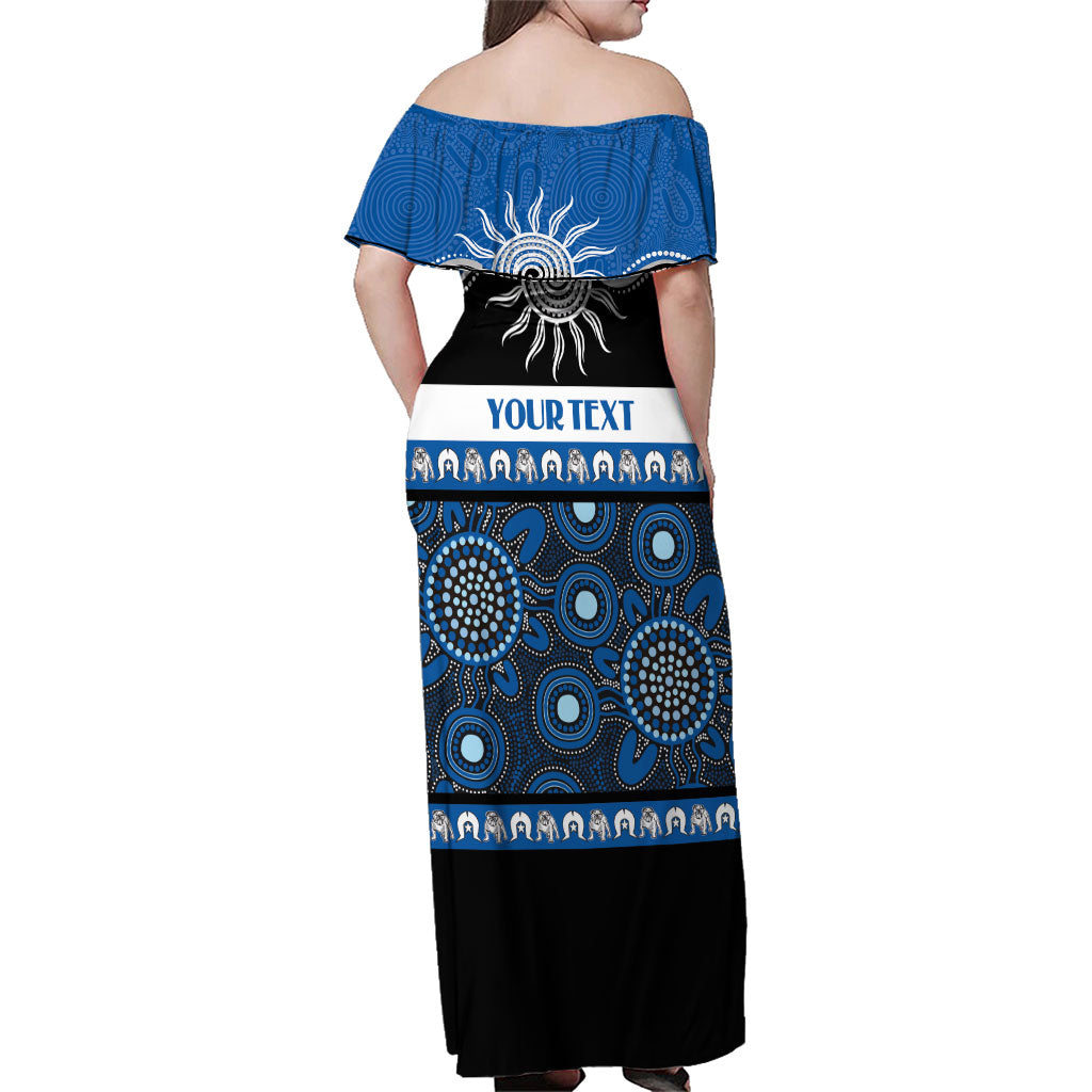 Bulldogs NAIDOC Week Personalised Family Matching Off Shoulder Maxi Dress and Hawaiian Shirt Aboriginal Torres Strait Islanders Vibe