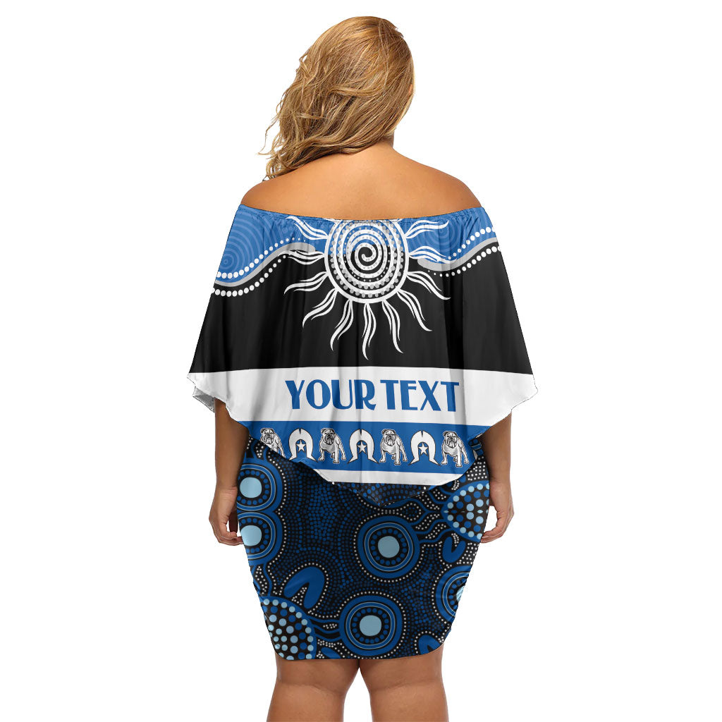 Bulldogs NAIDOC Week Personalised Family Matching Off Shoulder Short Dress and Hawaiian Shirt Aboriginal Torres Strait Islanders Vibe