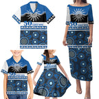 Bulldogs NAIDOC Week Personalised Family Matching Puletasi and Hawaiian Shirt Aboriginal Torres Strait Islanders Vibe