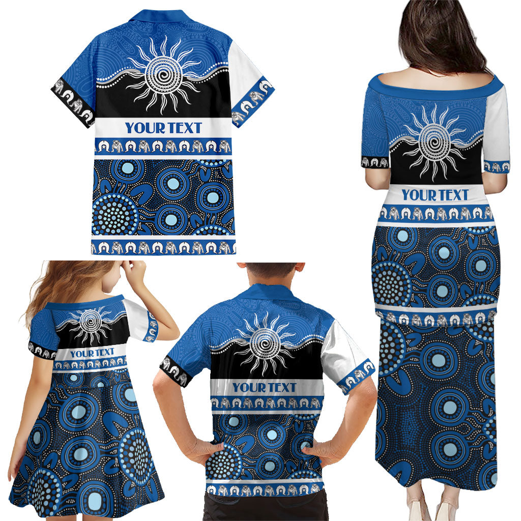 Bulldogs NAIDOC Week Personalised Family Matching Puletasi and Hawaiian Shirt Aboriginal Torres Strait Islanders Vibe