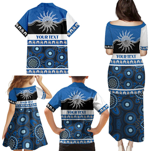 Bulldogs NAIDOC Week Personalised Family Matching Puletasi and Hawaiian Shirt Aboriginal Torres Strait Islanders Vibe
