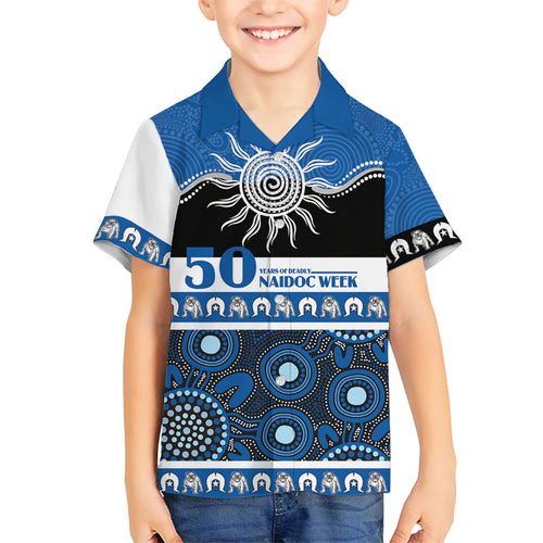 Bulldogs NAIDOC Week Personalised Family Matching Puletasi and Hawaiian Shirt Aboriginal Torres Strait Islanders Vibe