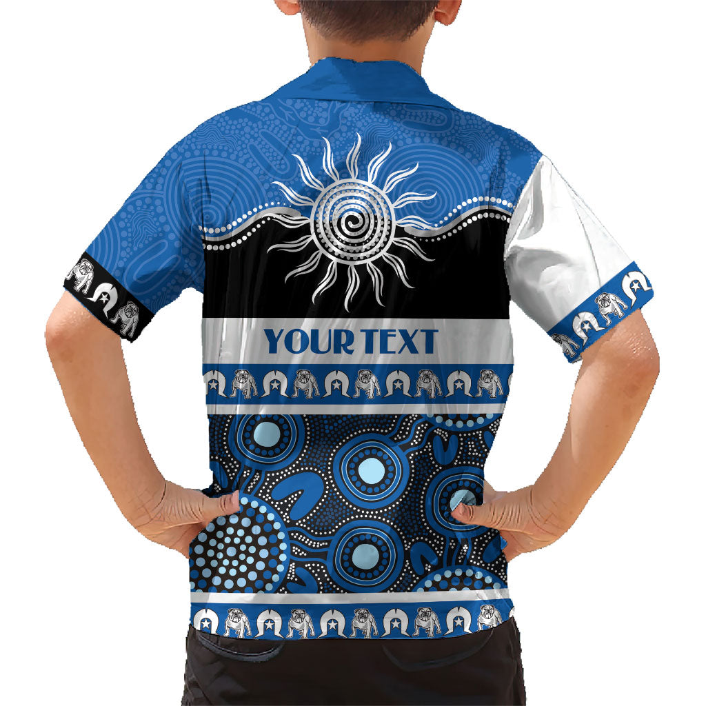 Bulldogs NAIDOC Week Personalised Family Matching Short Sleeve Bodycon Dress and Hawaiian Shirt Aboriginal Torres Strait Islanders Vibe