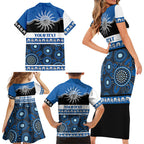 Bulldogs NAIDOC Week Personalised Family Matching Short Sleeve Bodycon Dress and Hawaiian Shirt Aboriginal Torres Strait Islanders Vibe