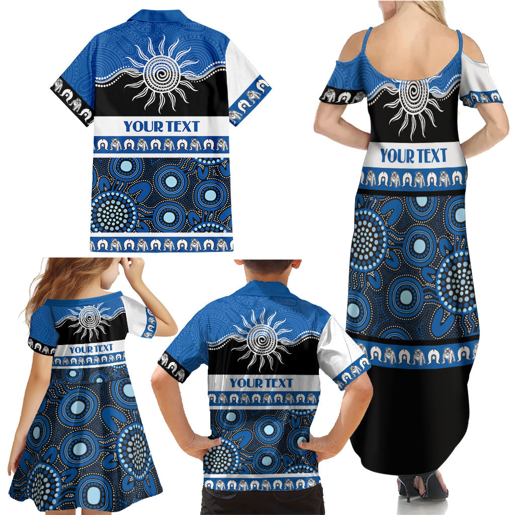 Bulldogs NAIDOC Week Personalised Family Matching Summer Maxi Dress and Hawaiian Shirt Aboriginal Torres Strait Islanders Vibe