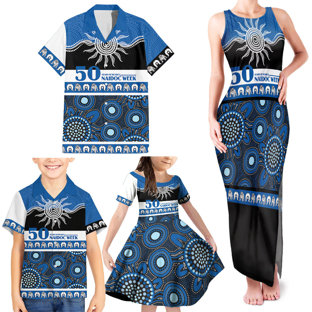 Bulldogs NAIDOC Week Personalised Family Matching Tank Maxi Dress and Hawaiian Shirt Aboriginal Torres Strait Islanders Vibe