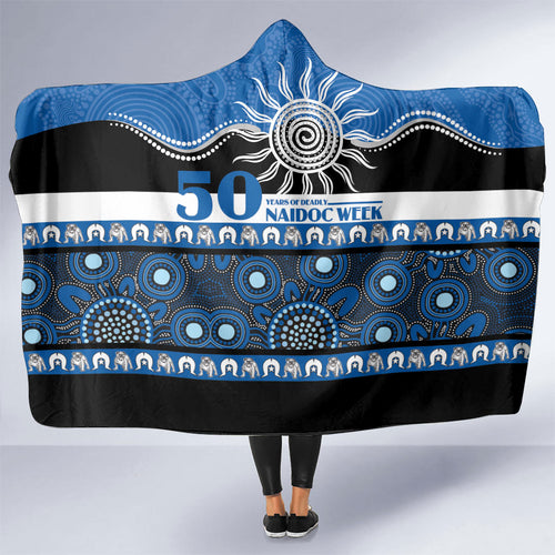 Bulldogs NAIDOC Week Hooded Blanket Aboriginal Torres Strait Islanders Vibe