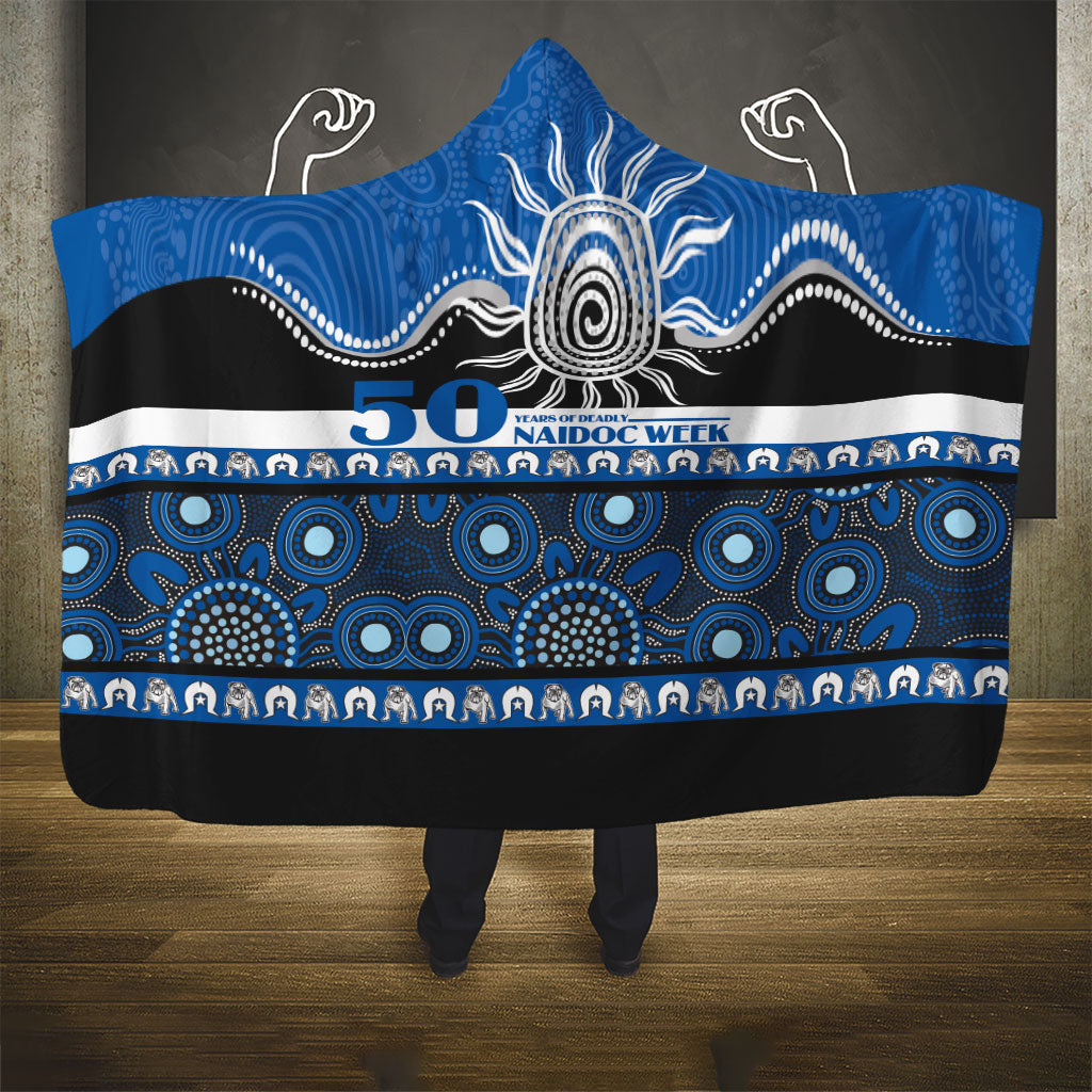 Bulldogs NAIDOC Week Hooded Blanket Aboriginal Torres Strait Islanders Vibe