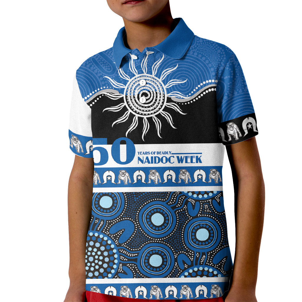 Bulldogs NAIDOC Week Personalised Kid Polo Shirt Aboriginal Torres Strait Islanders Vibe