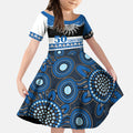Bulldogs NAIDOC Week Personalised Kid Short Sleeve Dress Aboriginal Torres Strait Islanders Vibe