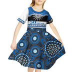 Bulldogs NAIDOC Week Personalised Kid Short Sleeve Dress Aboriginal Torres Strait Islanders Vibe