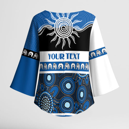 Bulldogs NAIDOC Week Personalised Kimono Sleeve Blouse Aboriginal Torres Strait Islanders Vibe