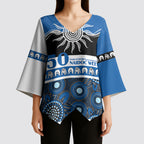 Bulldogs NAIDOC Week Personalised Kimono Sleeve Blouse Aboriginal Torres Strait Islanders Vibe