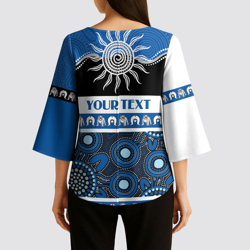 Bulldogs NAIDOC Week Personalised Kimono Sleeve Blouse Aboriginal Torres Strait Islanders Vibe