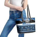 Bulldogs NAIDOC Week Leather Tote Bag Aboriginal Torres Strait Islanders Vibe