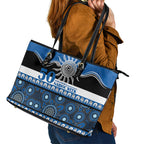 Bulldogs NAIDOC Week Leather Tote Bag Aboriginal Torres Strait Islanders Vibe