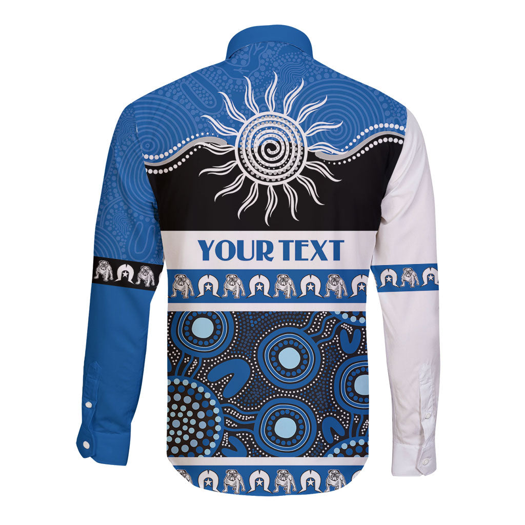 Bulldogs NAIDOC Week Personalised Long Sleeve Button Shirt Aboriginal Torres Strait Islanders Vibe