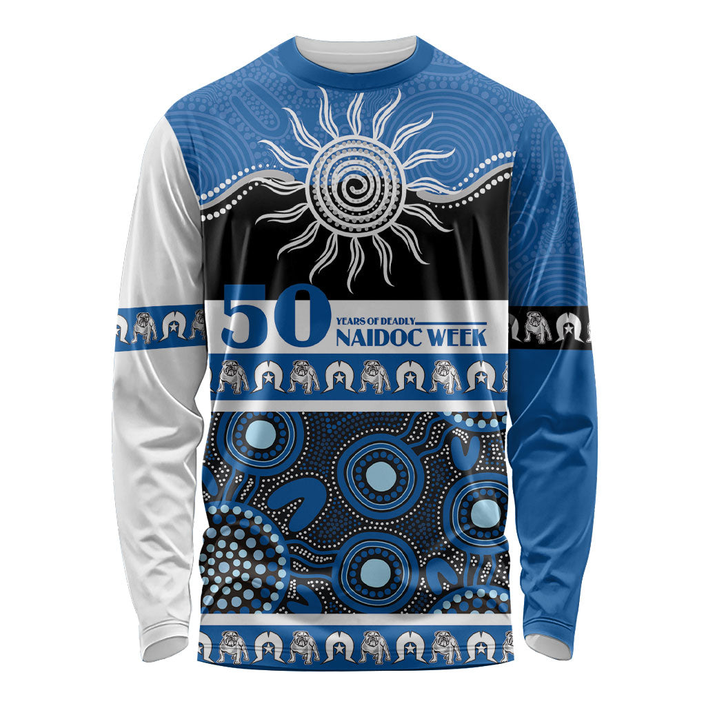 Bulldogs NAIDOC Week Personalised Long Sleeve Shirt Aboriginal Torres Strait Islanders Vibe