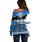 Bulldogs NAIDOC Week Personalised Off Shoulder Sweater Aboriginal Torres Strait Islanders Vibe