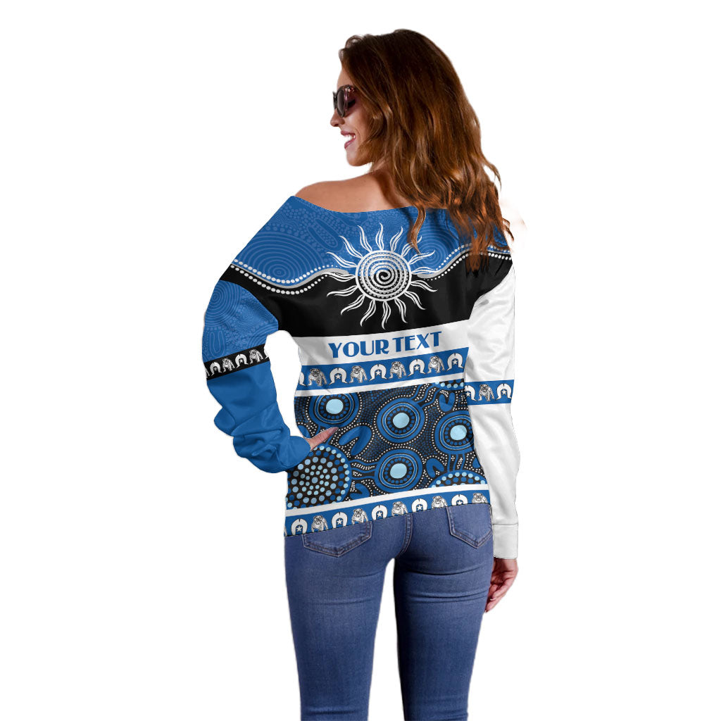 Bulldogs NAIDOC Week Personalised Off Shoulder Sweater Aboriginal Torres Strait Islanders Vibe