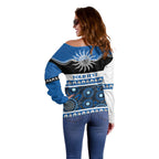 Bulldogs NAIDOC Week Personalised Off Shoulder Sweater Aboriginal Torres Strait Islanders Vibe
