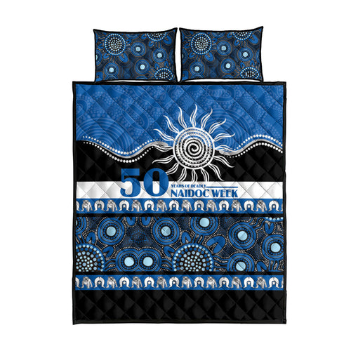 Bulldogs NAIDOC Week Quilt Bed Set Aboriginal Torres Strait Islanders Vibe