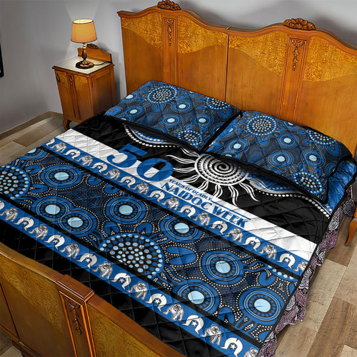 Bulldogs NAIDOC Week Quilt Bed Set Aboriginal Torres Strait Islanders Vibe