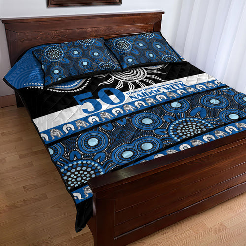 Bulldogs NAIDOC Week Quilt Bed Set Aboriginal Torres Strait Islanders Vibe