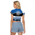 Bulldogs NAIDOC Week Personalised Raglan Cropped T Shirt Aboriginal Torres Strait Islanders Vibe