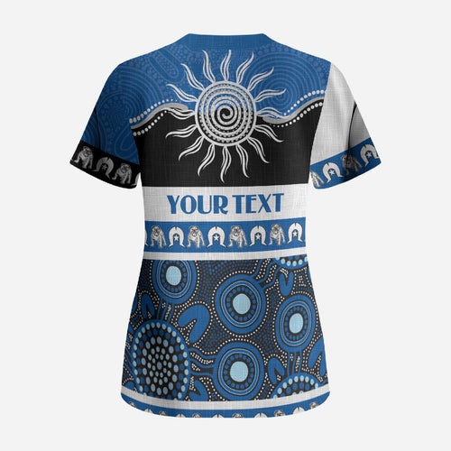 Bulldogs NAIDOC Week Personalised Scrub Top Aboriginal Torres Strait Islanders Vibe