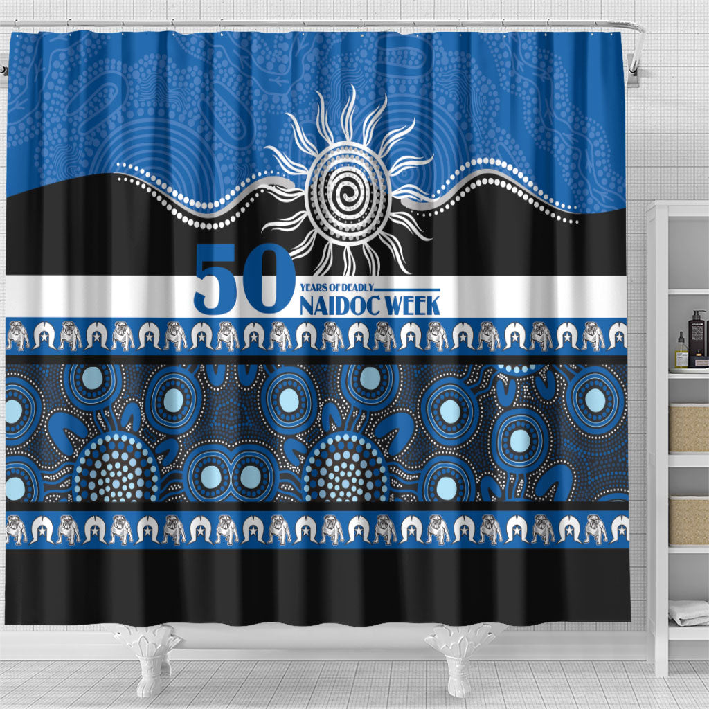 Bulldogs NAIDOC Week Shower Curtain Aboriginal Torres Strait Islanders Vibe