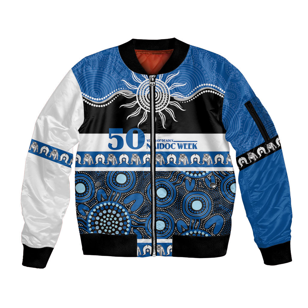 Bulldogs NAIDOC Week Personalised Sleeve Zip Bomber Jacket Aboriginal Torres Strait Islanders Vibe