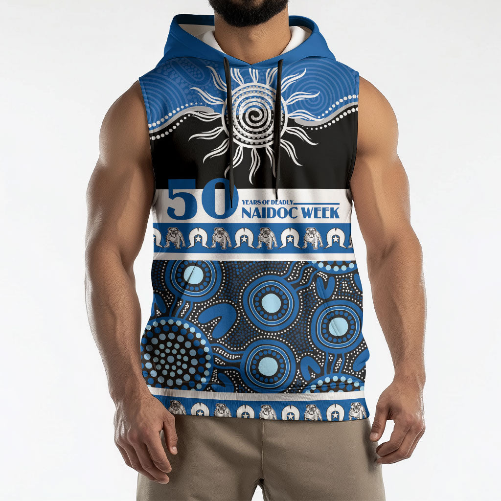 Bulldogs NAIDOC Week Personalised Sleeveless Hoodie Aboriginal Torres Strait Islanders Vibe