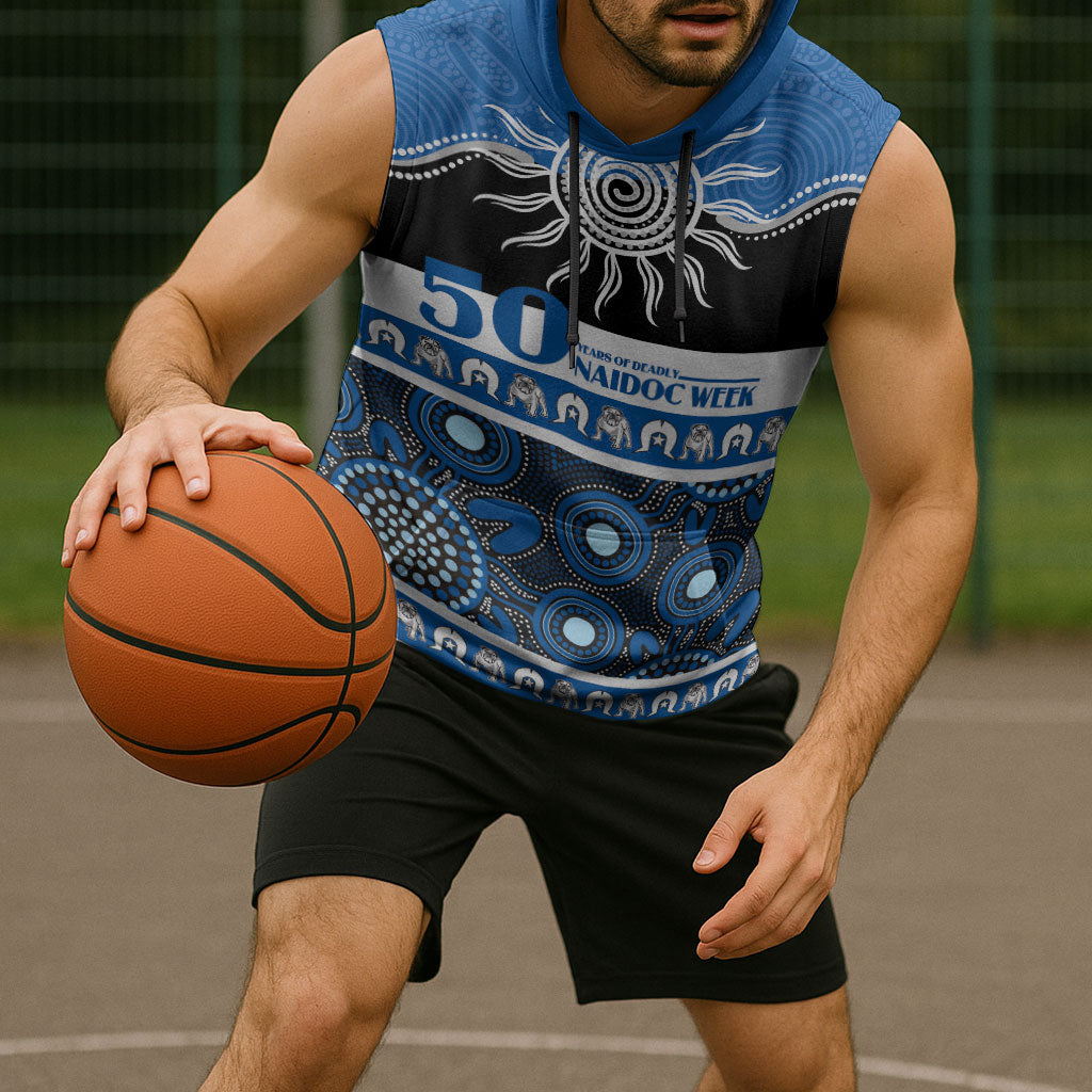 Bulldogs NAIDOC Week Personalised Sleeveless Hoodie Aboriginal Torres Strait Islanders Vibe