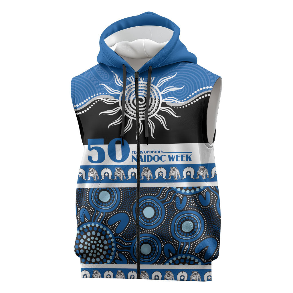 Bulldogs NAIDOC Week Personalised Sleeveless Zip Hoodie Aboriginal Torres Strait Islanders Vibe
